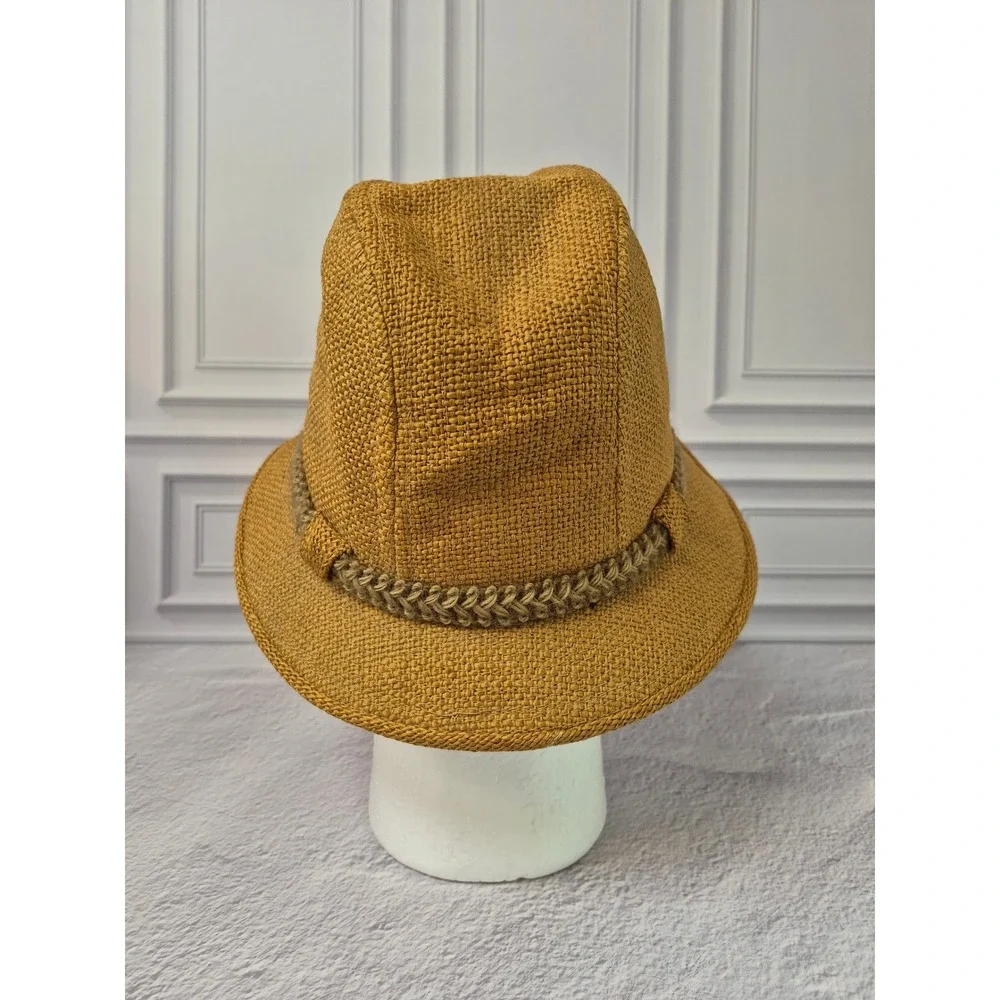 United Hatters Cap & Millinery Vintage Straw Fedora Hat Medium Lined